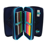 Herlitz Tricase Deep Ocean, Estuche De Estudiante (Azul, 31 Piezas)