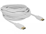 Delock Cable Displayport 1.2 Macho > Macho Blanco 4k 60 Hz 10m