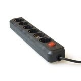 Brennenstuhl Regleta 6 Tomas Eco-Line 1.50m Negro