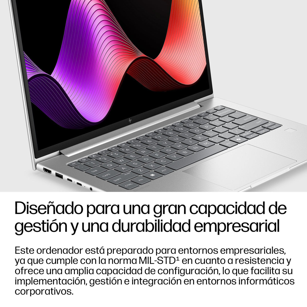 Hp Elitebook 6 G2i Notebook Ai Ai Pc Diseño De Bisagra En 177 Grados Intel Core 7 350 / Hasta 4.8 Ghz Win 11 Pro Intel Graphics 32 Gb Ram 512 Gb Ssd Nvme 14" Ips 1920 X 1200 Gigabit Ethernet Wi-Fi 7 Bluetooth 6.0 Nfc Aluminio Pik