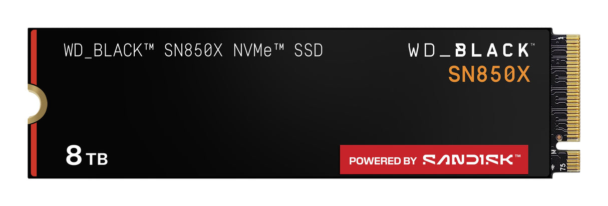 EAN 0718037903118 - SanDisk Black WD_BLACK SN850X NVMe 8 TB M.2 PCI Express 4.0 imagen 1