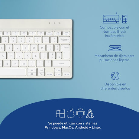 EAN 8719274492108 - R-Go Tools RGOCOUKWLWH teclado Oficina Inglés del Reino Unido imagen 14