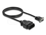 Delock Adaptadorkabel Obd-2 Macho Auf Sub-D 9 Pin Hembra Con Tornillos 1,15 M