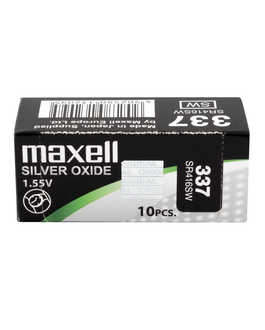 Maxell Pila Oxido Plata (337) Sr416sw Caja*10 Mxbsr416sw