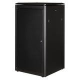 Roline 19-Zoll Netzwerkschrank Pro 22 He, 600x600 Bxt Glastr Schwarz