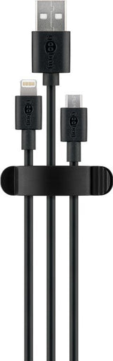 EAN 4040849706851 - Goobay 70685 organizador de cables Escritorio/pared Clip para cable Negro 3 pieza(s) imagen 1