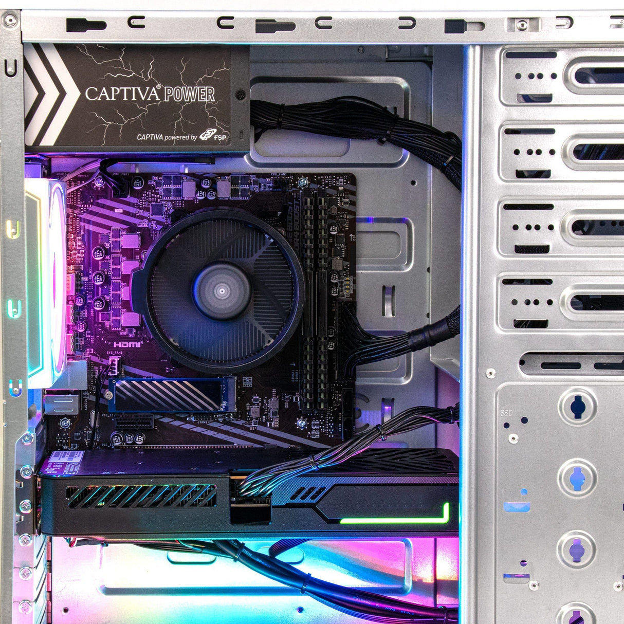 EAN 4046373929629 - CAPTIVA 92962 PCs/estación de trabajo AMD Ryzen™ 5 5500 16 GB DDR4-SDRAM 500 GB SSD NVIDIA GeForce RTX 50 imagen 3