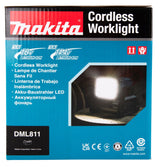 Makita Dml811 Luz De Trabajo Negro, Azul Led 31,5 W
