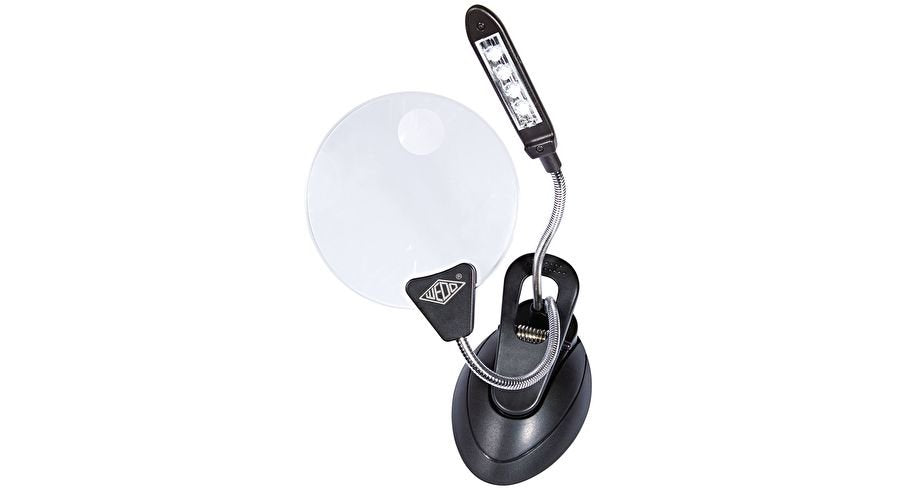 Wedo Tischlupe Pocket Con Led Inkl. Batterien Negro