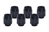 Tobera De  Rosca Alphacool Hf Tpv Metal - Recta - Negra 17454