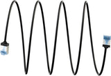 Cable Goobay Cat.6a Ultraflexible Delgado, U/Ftp Negro, 0,5 Metros, Conector Extracorto 74317