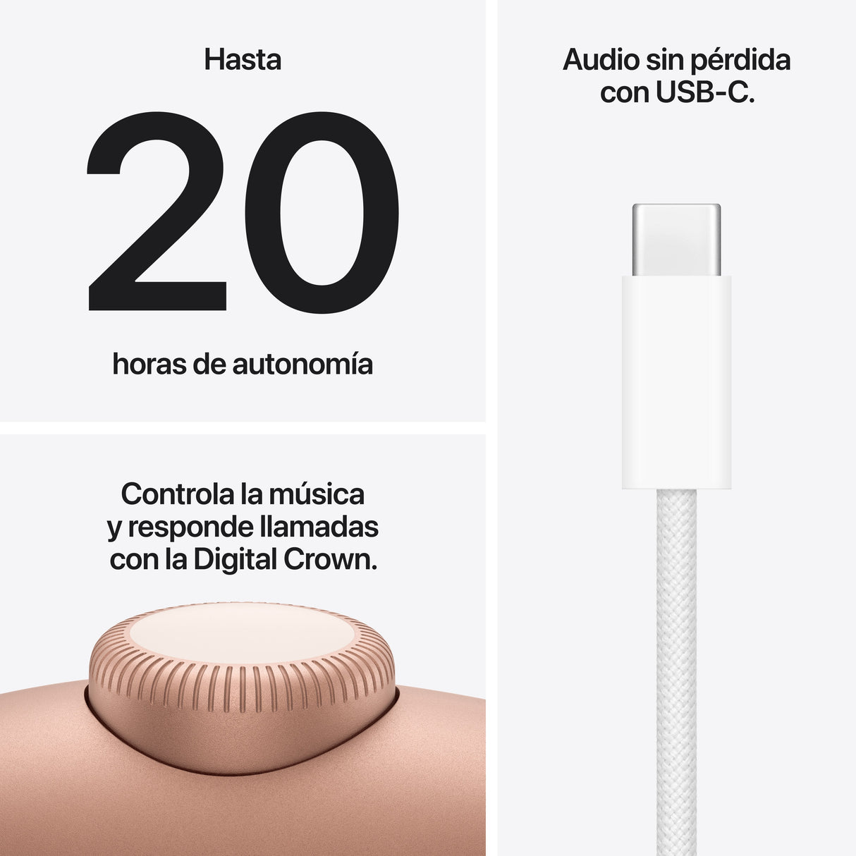 Auriculares Bluetooth Apple Airpods Max 2 Usb-C Naranja