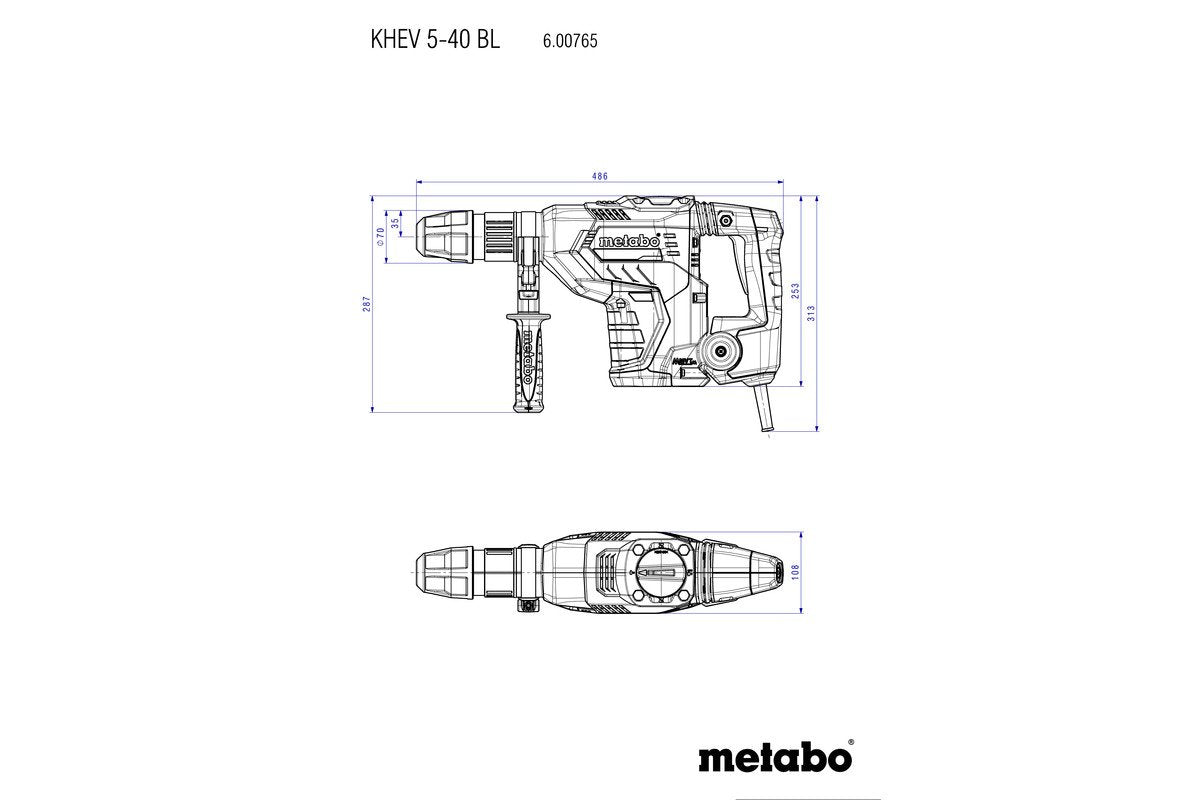 Martillo Combinado Metabo Khev 5-40 Bl