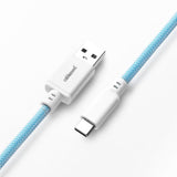 Cablemod Classic Coiled Keyboard Cable Usb-C A Usb Tipo A, Blueberry Cheesecake - 150cm