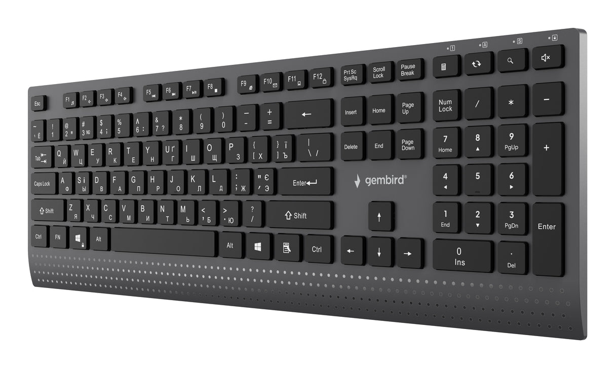 Keyboard Multimedia Usb Cyrill/Black Kb-Mch-06-Cyrl Gembird