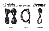 EAN 4948570123452 - iiyama LH5075UHS-B1AG pantalla de señalización Pantalla plana para señalización digital 125,7 cm (49.5")  imagen 18