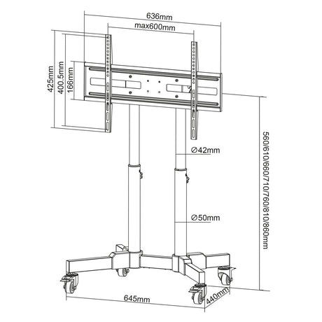 EAN 0766623462679 - Manhattan 462679 soporte para TV 177,8 cm (70") Negro imagen 14