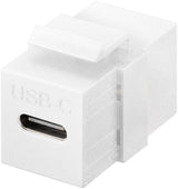 Adaptador Keystone Usb 3.2 Gen 2 (10 Gbit/S),Usb-C-Hembra > Usb-C-Hembra Blanco