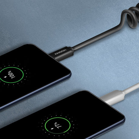 EAN 8595247906229 - Axagon Data and charging USB 2.0 cable length 1.1 m. 3A. Black twisted. cable USB 1,1 m USB A USB C Negro imagen 5
