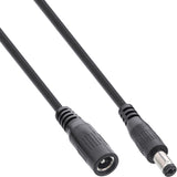 Cable De Extensión De Cc Inline, Enchufe De Cc Macho/Hembra 5,5x2,1 Mm, 2 M