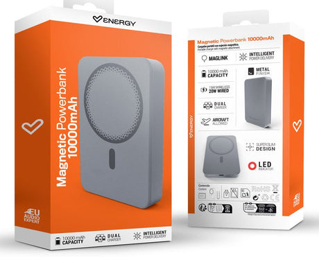 EAN 8432426500789 - Energy Sistem Magnetic Powerbank 10000 mAh Cargador inalámbrico Grafito imagen 6