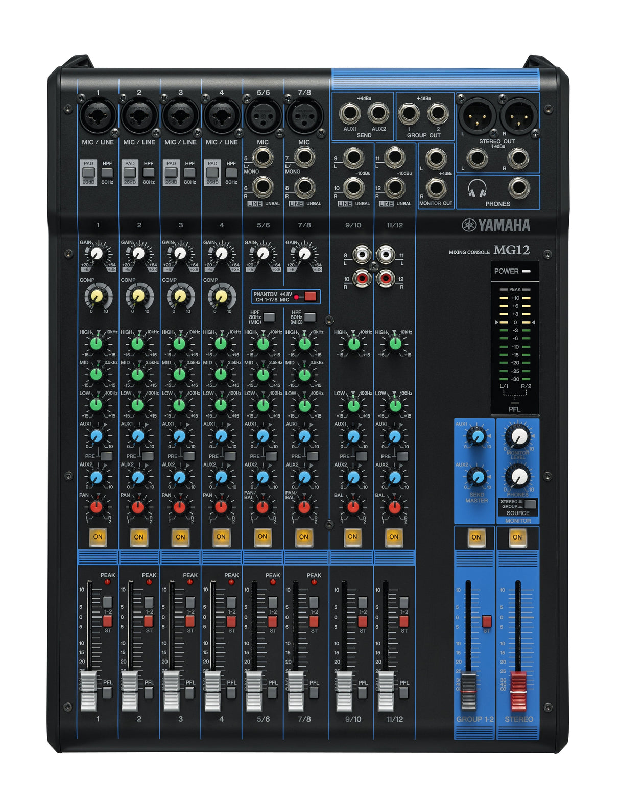 Yamaha Mg12 Audio Mixer 12 Channels