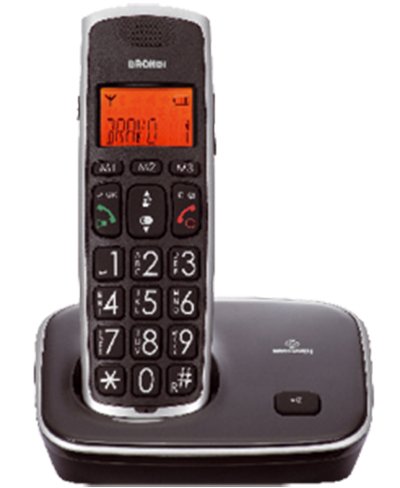 Telefono Cordless Brondi Bravo Gold 2 Nero