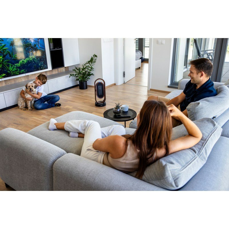 Ventilador Lauben Lbhfmsfn180ba Negro, Marrón