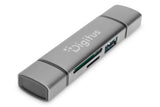 EAN 4016032464464 - Digitus DA-70886 lector de tarjeta USB 3.2 Gen 1 (3.1 Gen 1) Type-A/Type-C Aluminio imagen 1