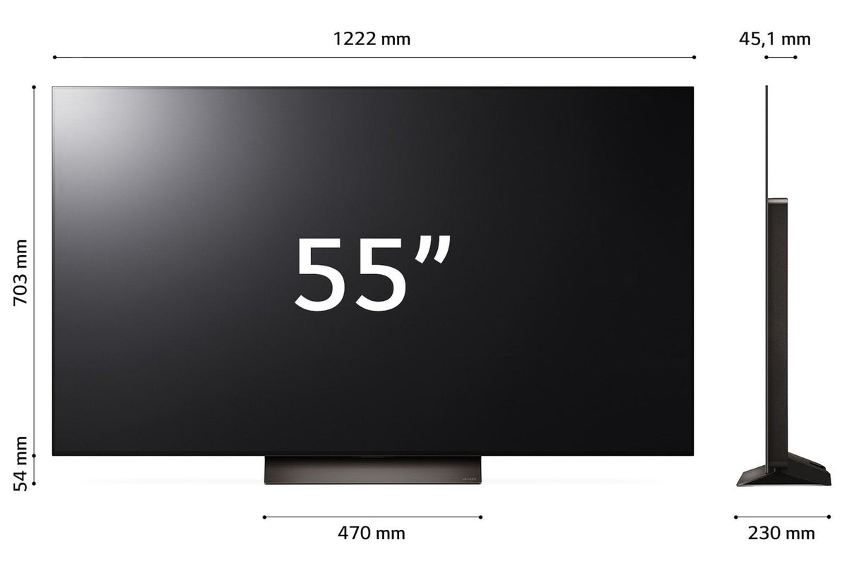 Lg Electronics Oled55c43la Evo Tv (139 Cm (55 Zoll), Negro, Ultrahd/4k,Tripple Tuner, Wlan, Hdr, 144hz Panel) Oled55c43la
