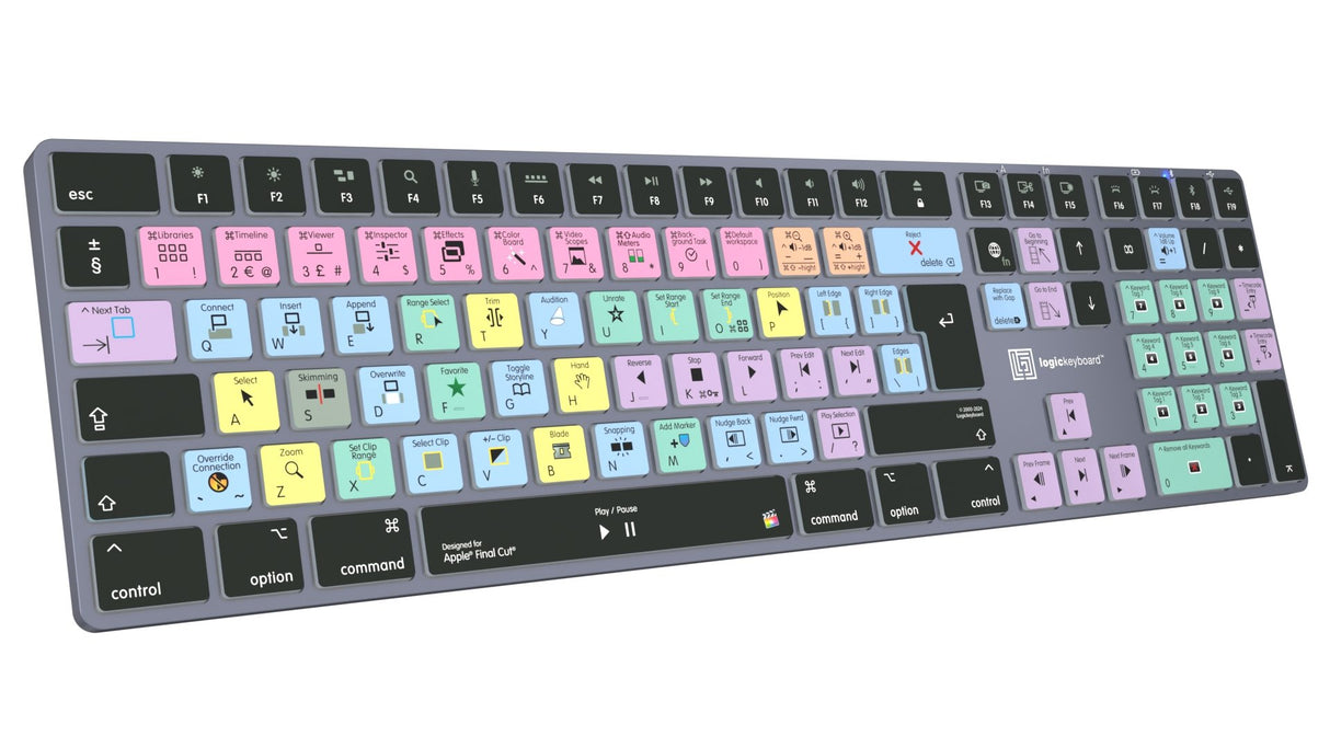 EAN 5707795022372 - Logickeyboard LKB-FCPX10-TM-UK teclado Oficina Bluetooth QWERTY Inglés Gris, Titanio imagen 4