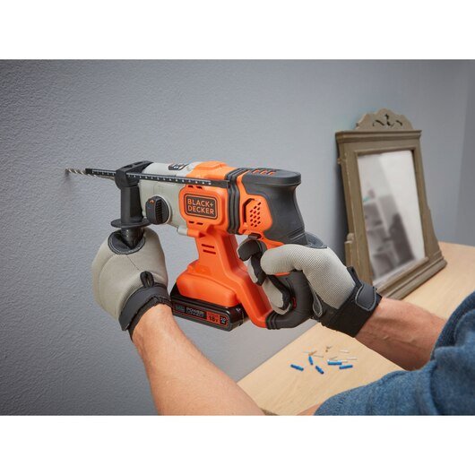 Black+Decker Martillo Combinado A Batería Bcd900b, 18 Voltios, Martillo Perforador Bcd900b-Xj