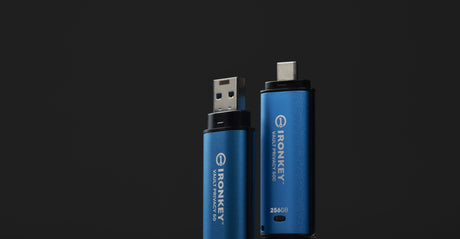 EAN 0740617329100 - Kingston Technology IronKey Vault Privacy 50 unidad flash USB USB tipo A 3.2 Gen 1 (3.1 Gen 1) Negro, Azu imagen 5