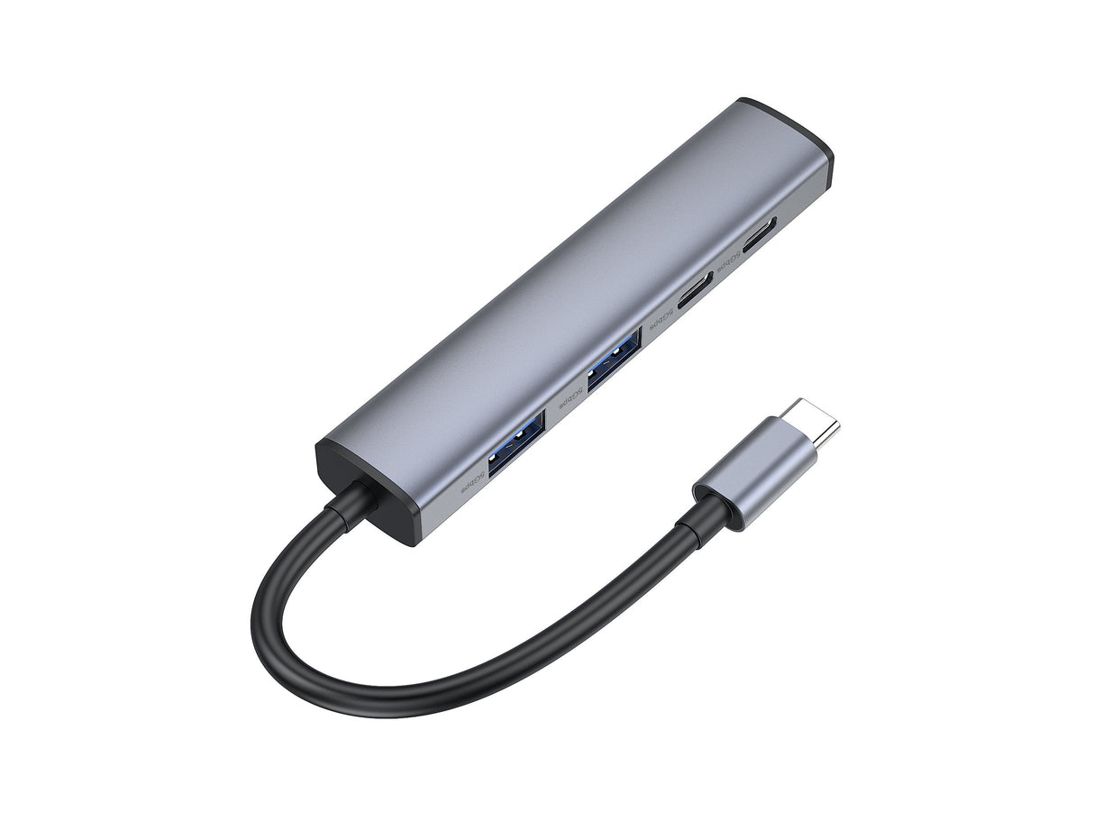 Conceptronic 4-1 Dock Usb-C->2xusb-C 2xusb-A 100wpd Gr