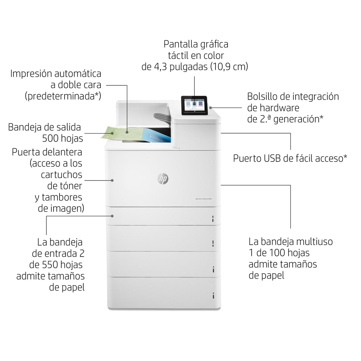 EAN 193015438279 - HP Color LaserJet Enterprise M856dn 1200 x 1200 DPI A3 Wifi imagen 10
