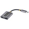 EAN 65030897594 - StarTech.com USBC-AUDIO-SPLITTER divisor de audio Gris imagen 1