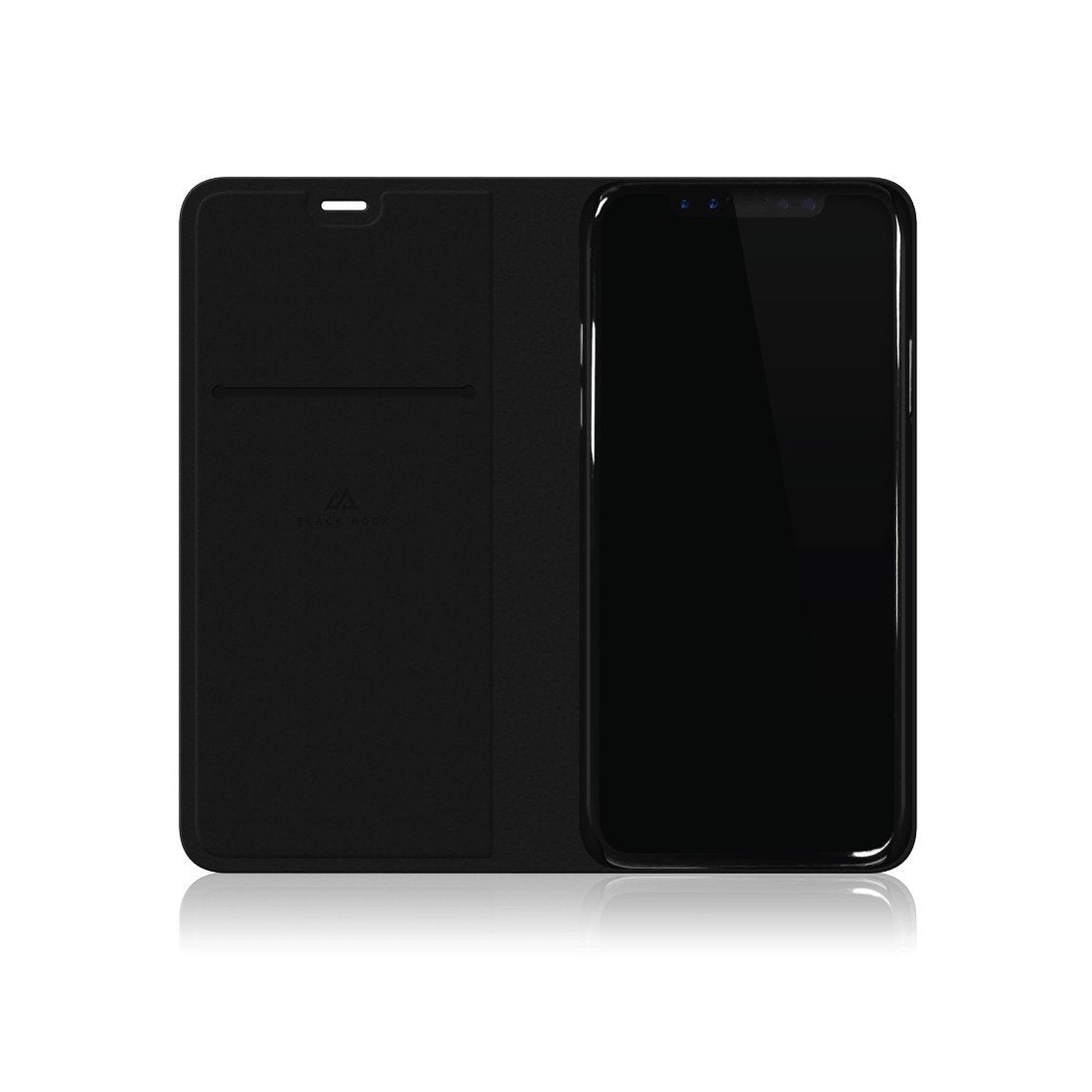 Funda Negra Black Rock Booklet Pure Bkfb0003 Para Apple Iphone Xs/X Funcion Soporte DiseãO Extrafino