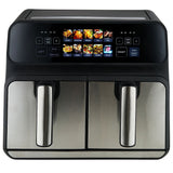 EAN 4006160128703 - ProfiCook PC-FR 1287 H Doble 8 L Independiente 2200 W Freidora de aire caliente Negro, Acero inoxidable imagen 1