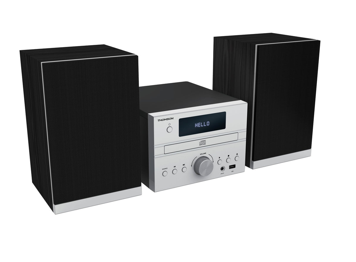 Thomson Micro Sound System Bt Cd/Mp3/Usb Gray Mic122bt