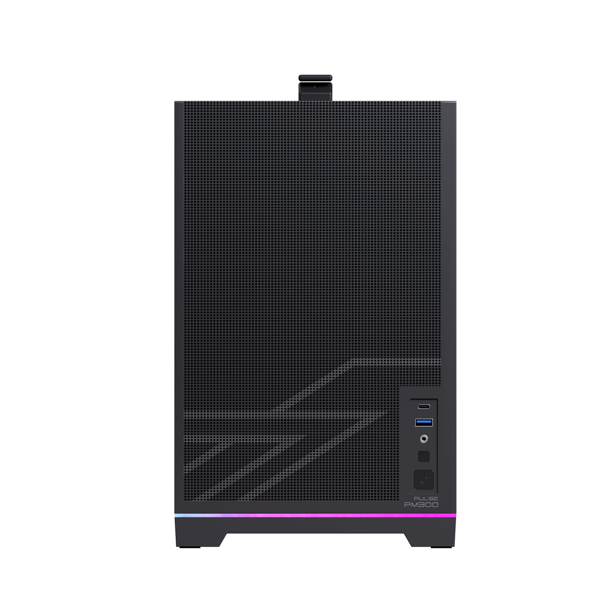 Caja Pc  Micro-Atx Semitorre Einarex Pm300 Core C-Templado Negra Excs-Pm-300c-B