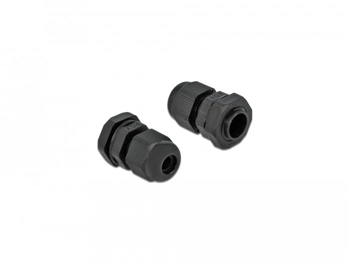 Delock Cableverschraubung Pg7 10 Stück Schwarz