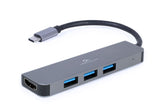 Gembird Hub Multipuerto Usb C 2in1 Hub Usb Hdmi A-Cm-Combo2-01