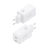 Aisens Cargador Gan 65w, 2xusb-C Pd3.0 Qc4.0, Blanco