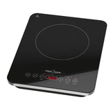 Proficook Eki 1062 Placa Vitrocerámica Inducción Portátil, 10 Niveles Temperatura - Potencia, Temporizador 120m, Led 2000w Negro