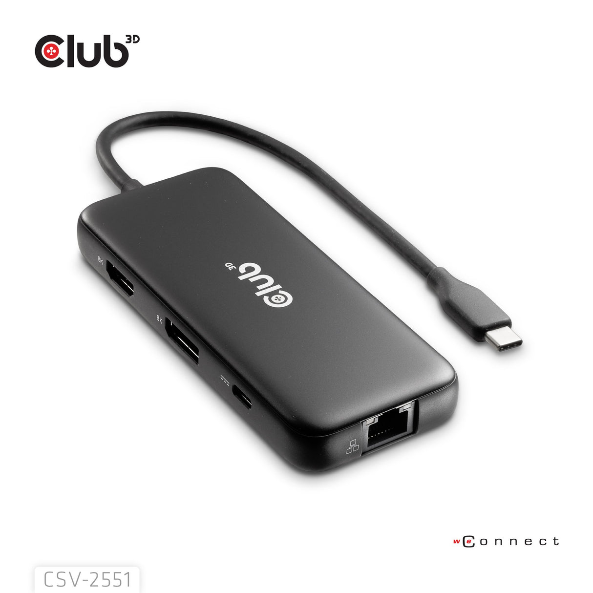 EAN 8719214473488 - CLUB3D CSV-2551 base para portátil y replicador de puertos Alámbrico USB Tipo C Negro imagen 5