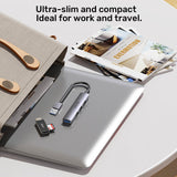 Unitek Hub Usb-A 1xusb-A 5 Gbps, 3xusb-A 2.0 Alu