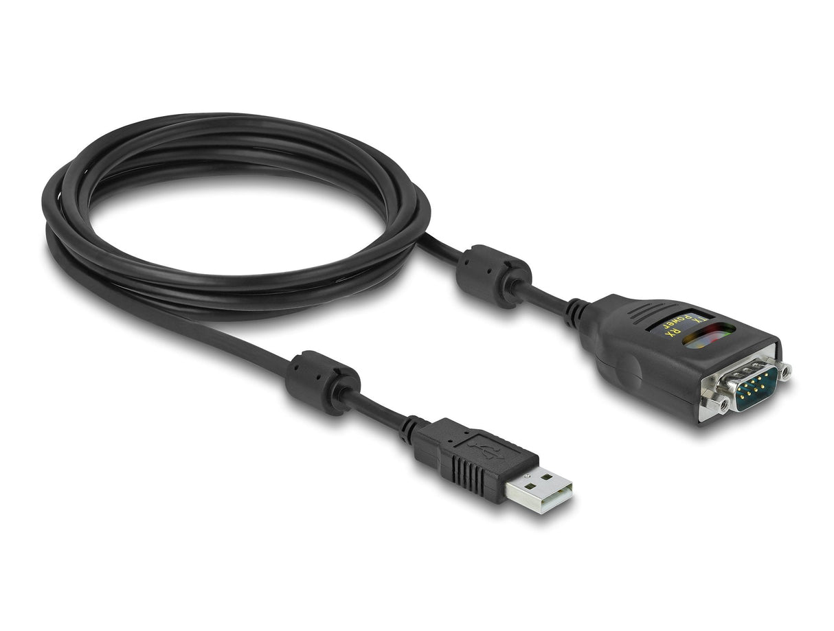 Delock 64154 Adaptador Usb 2.0 Tipo-A A Serie Rs-232 D-Sub 9 Pines 2,5 Kv Aislamiento Galvánico 2 M