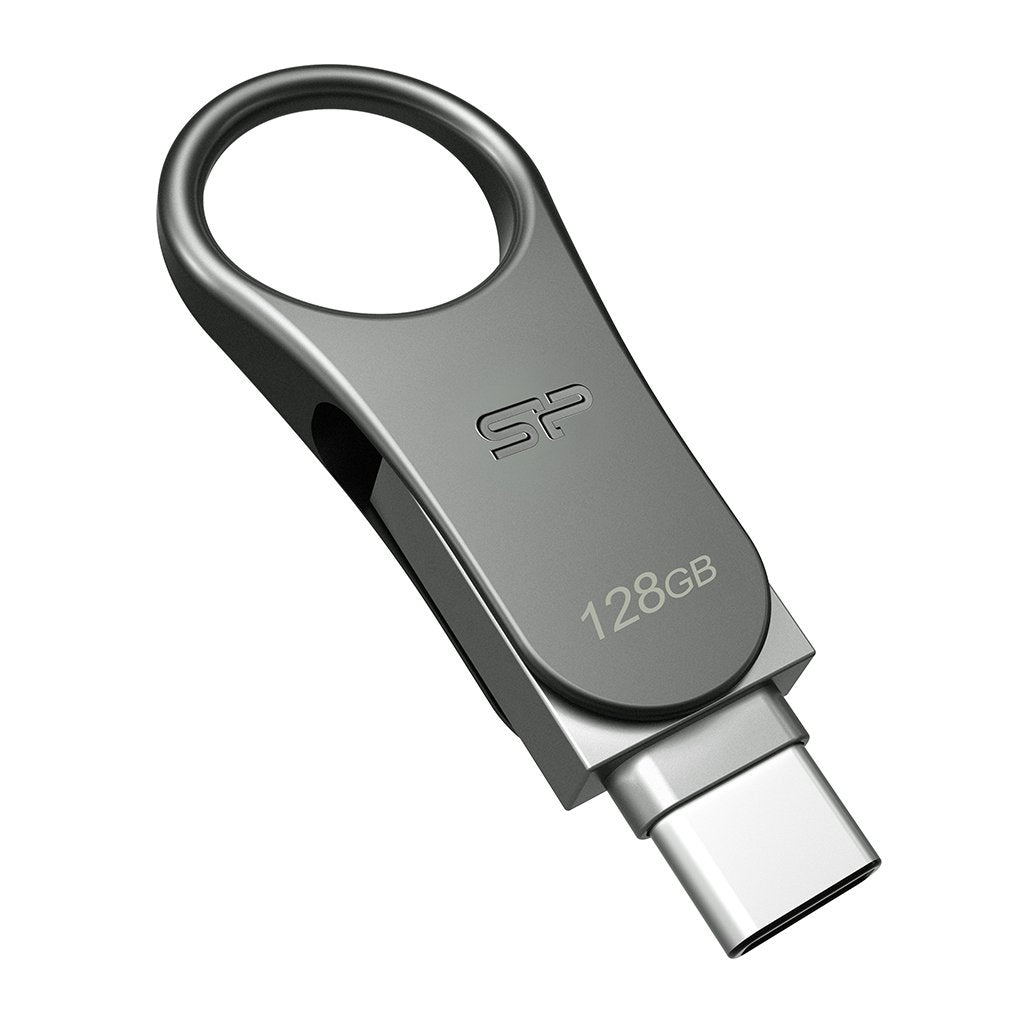 EAN 4712702655759 - Silicon Power Mobile C80 unidad flash USB 128 GB USB Type-A / USB Type-C 3.2 Gen 1 (3.1 Gen 1) Titanio imagen 3