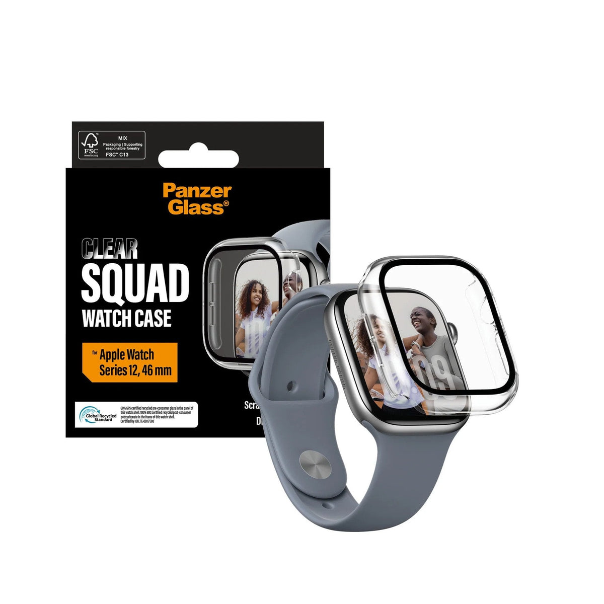 Panzerglass Full Body Case Transparentee Apple Watch Series 12/ New 46mm