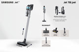 EAN 8806095108803 - Samsung VS20B75AGR1 Aspiradora escoba 2 en 1 Batería Secar Sin bolsa 550 W Negro, Color menta imagen 3